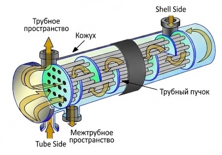 Кожухотрубные теплообменники - применение и преимущества.