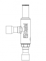 3345/7S Регулятор давления конденсации Castel (ODF 7/8" - 22 мм), пайка, 45 бар