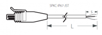 SPKC002311 Кабель для датчика давления Carel SPKT, AWG 3 WIRES L=2M